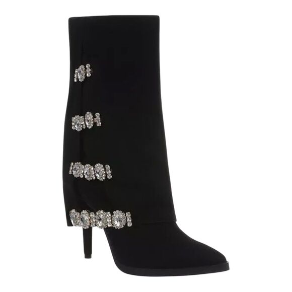 Thalia Sodi Shoes - Thalia Sodi Nami Pointed-Toe Rhinestone Embellished Boots NEW Size 7M